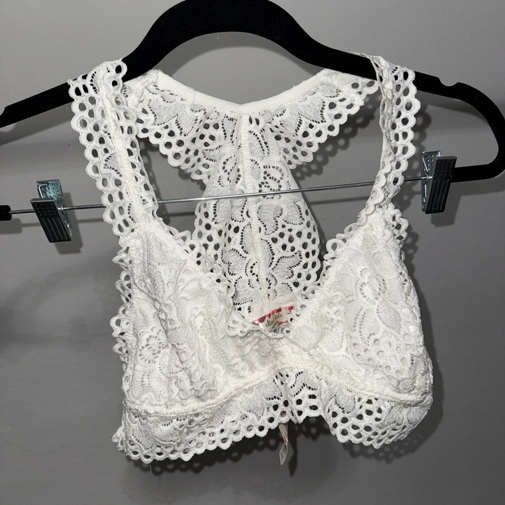 Altar'd State White Lace Bralette